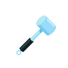 Chop hammer - flat vector illustration