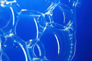 beautiful soap bubble in macro for background