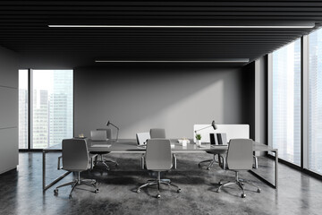 Consulting company open space office interior