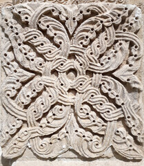 Ancient Georgian stone carving pattern 