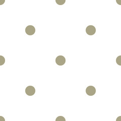 Classic Polka Dot Geometric Vector Repeated Seamless Pattern, in Neutral Beige / Taupe.  Perfect for Weddings, Fabric / Textiles, Decor, Scrapbooking, Wallpaper and Backgrounds - 360816202