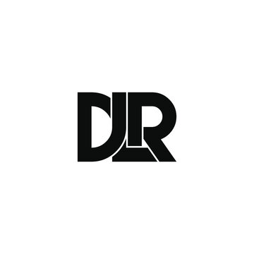 dlr letter original monogram logo design