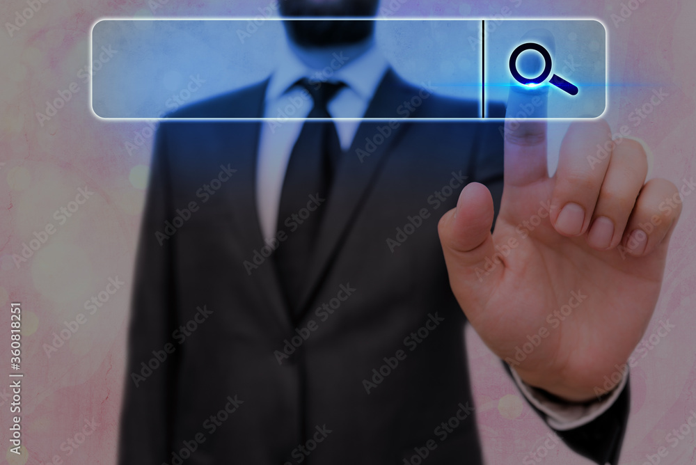 Poster web search digital information futuristic technology network connection