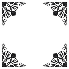 Classical baroque vector of vintage element for design. Decorative design element filigree calligraphy vector. You can use for wedding decoration of greeting card and laser cutting.