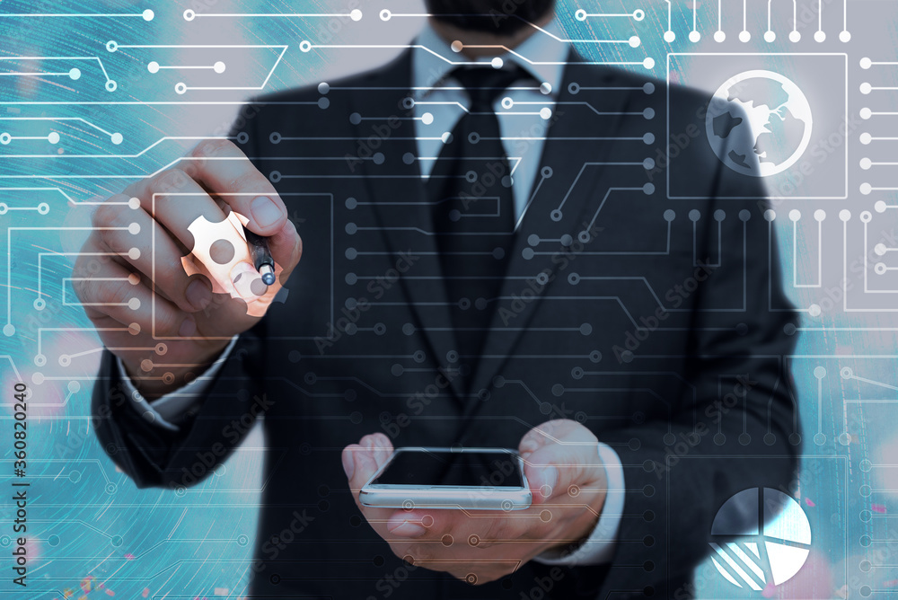 Poster system administrator control, gear configuration settings tools concept.
