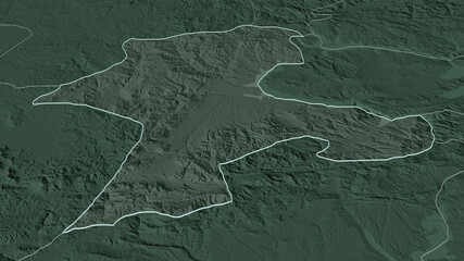 Malatya, Turkey - outlined. Administrative