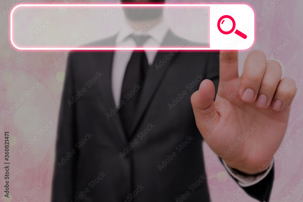 Poster web search digital information futuristic technology network connection