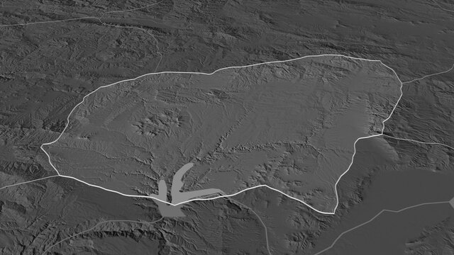 Usak, Turkey - outlined. Bilevel