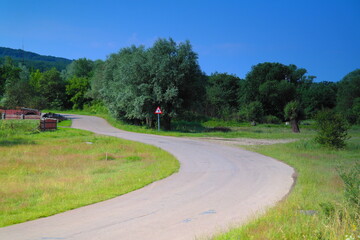 road in the countryside