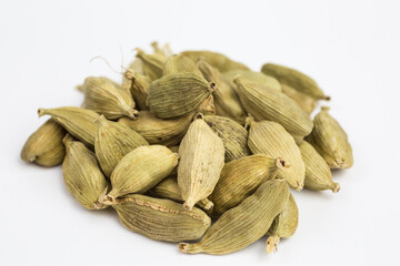 cardamom pods on a heap