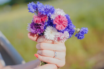 自然の花の花束