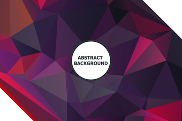 Fototapeta premium Abstract Color Polygon Background Design, Abstract Geometric Origami Style With Gradient. Presentation,Website, Backdrop, Cover,Banner,Pattern Template