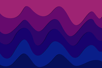 Bright abstract background with liquid shapes. Background with waves. Paper cut background