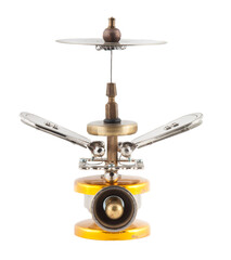 Steampunk flying toy. Chrome and bronze parts.
