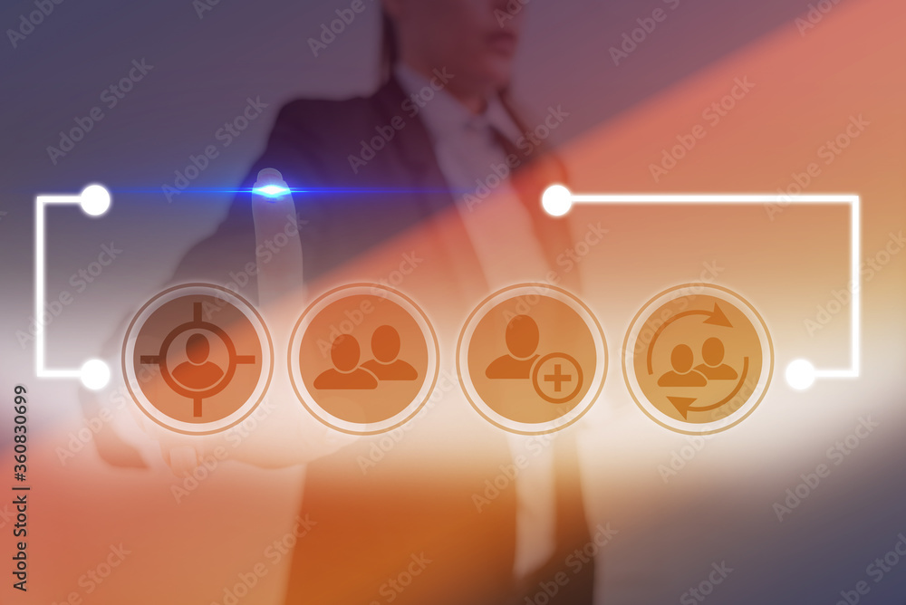 Poster information digital technology network connection infographic elements icon