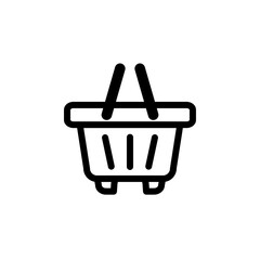 shopping basket icon logo illustration design