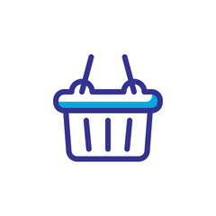 shopping basket icon logo illustration design