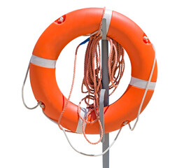 rescue ring on white