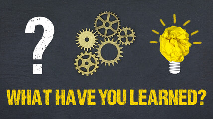 What have you learned?