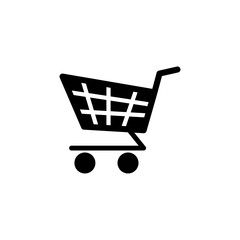 shopping chart icon logo illustration design