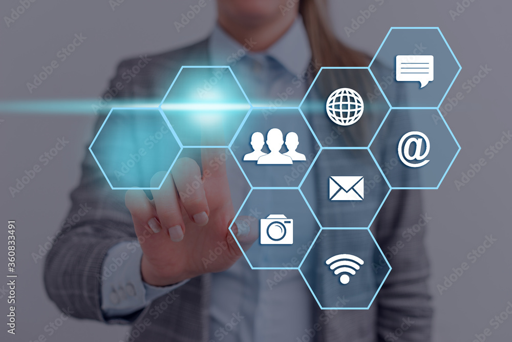 Poster web search digital information futuristic technology network connection