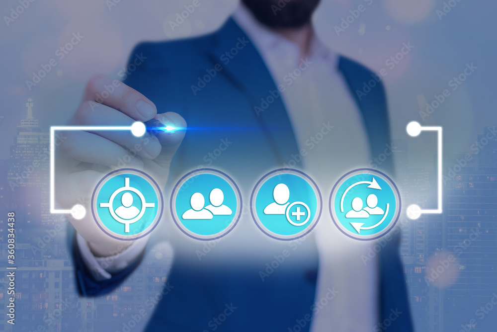 Poster information digital technology network connection infographic elements icon