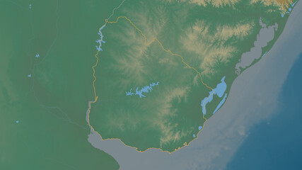 Uruguay - overview. Relief
