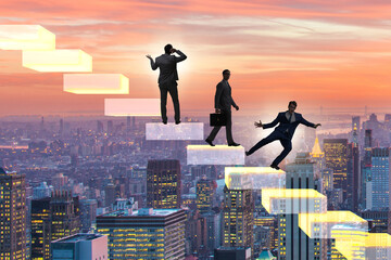 Crisis concept with declining chart