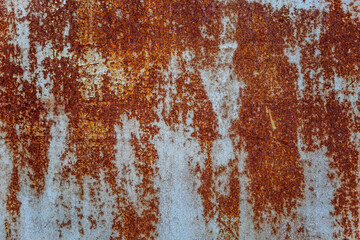 Rusty iron surface. Background. Space for text.
