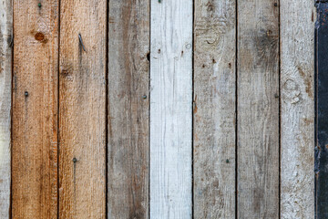 The texture of wooden boards. Vertical stripes. Background. Space for text.