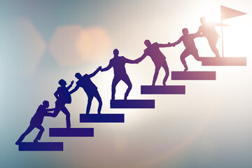 Concept of mentoship and support in business