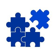 Vector illustration of a puzzle.