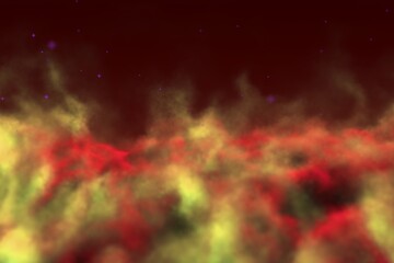 misty sky concept with lights bokeh effect creative abstract background for art purposes