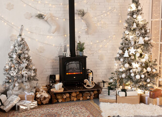 Christmas decor in a room