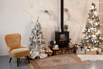 Christmas decor in a room