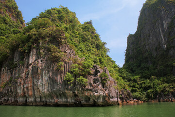 Dao Dau Go, one of the many hundreds of islands in Ha Long Bay, Quang Ninh Province, Vietnam