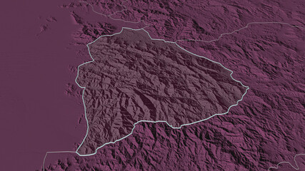 Raymah, Yemen - outlined. Administrative