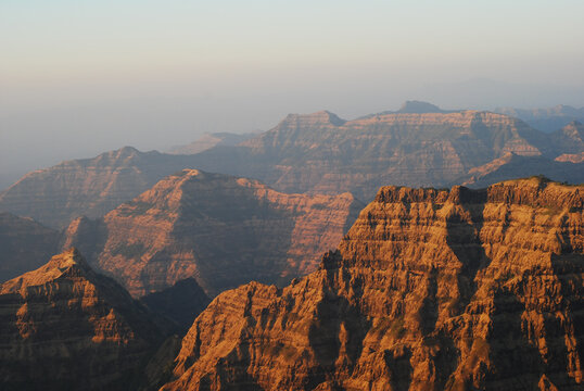Indian canyons at sunset