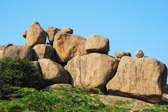 Rock formations in the mountains