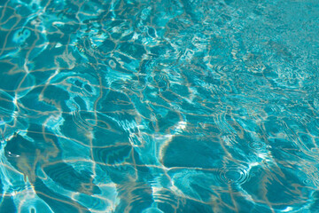 Bubbles and wave water in the pool