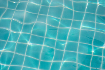 Bubbles and wave water in the pool