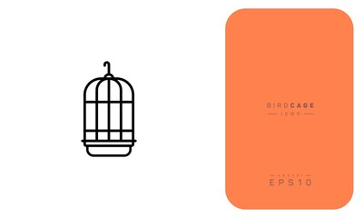 Obraz premium Birds cage icon