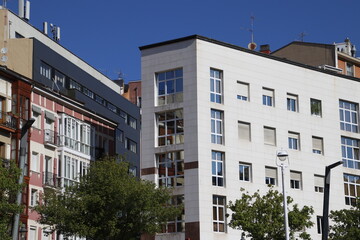 Urbanscape in the metropolitan area of Bilbao