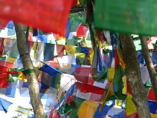 Tibetan prayer flags at Darjeeling, India