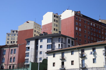 Urbanscape in the metropolitan area of Bilbao