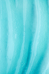 Liquid cream gel shampoo cosmetic smudge texture cooling blue
