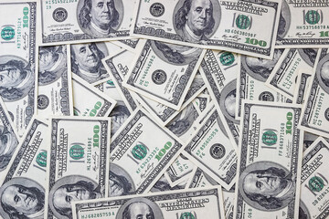 Money background. A lot of cash. Banner of money.