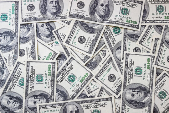 Money background. A lot of cash. Banner of money.