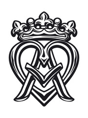 Monogram of letter A