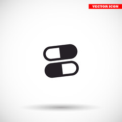 Pills  vector icon , lorem ipsum Flat design